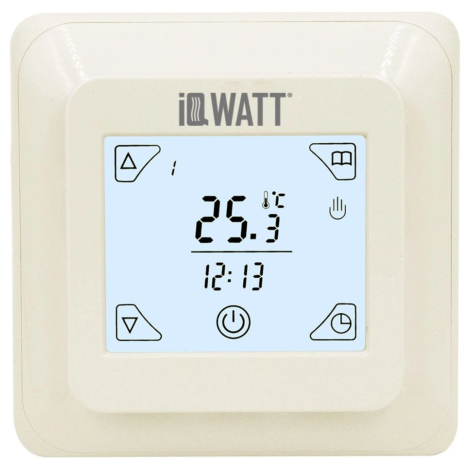 Терморегулятор IQ Thermostat TS программируемый сенсорный, слоновая кость