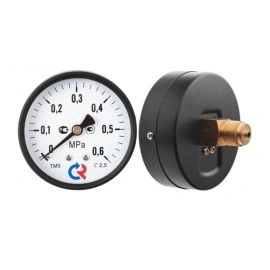 Манометр ТМ-510Т.00 (0..0,6 МПа), G1/2", 100мм, кл.т. 1,5, 150С, аксиальный