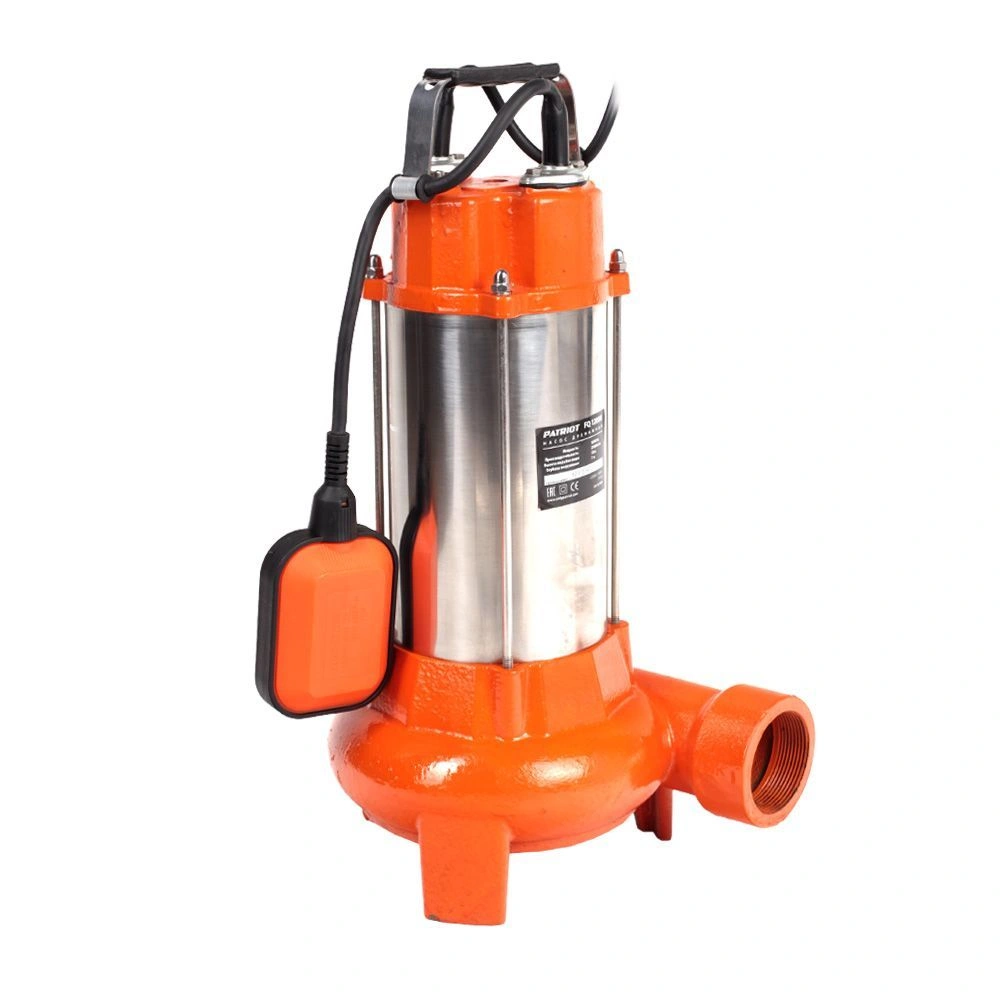 Насос дренажный FQ1200N, д/грязной воды, корпус - чугун, нож 1200 Вт, 18000 л/ч PATRIOT