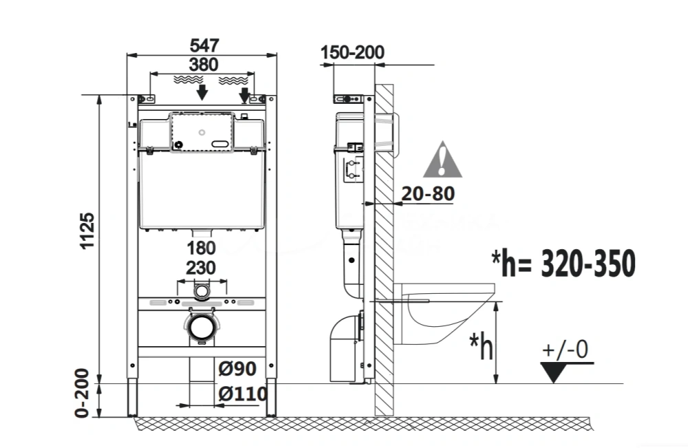Комплект Roca Mateo подвесной унитаз+инсталляция+кнопка+сид(мл) ROCA