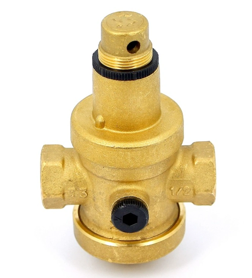 Редуктор давления 1/2" 0.5-6 бар PN25 с отверстием под манометр 1/4 Uni-fitt