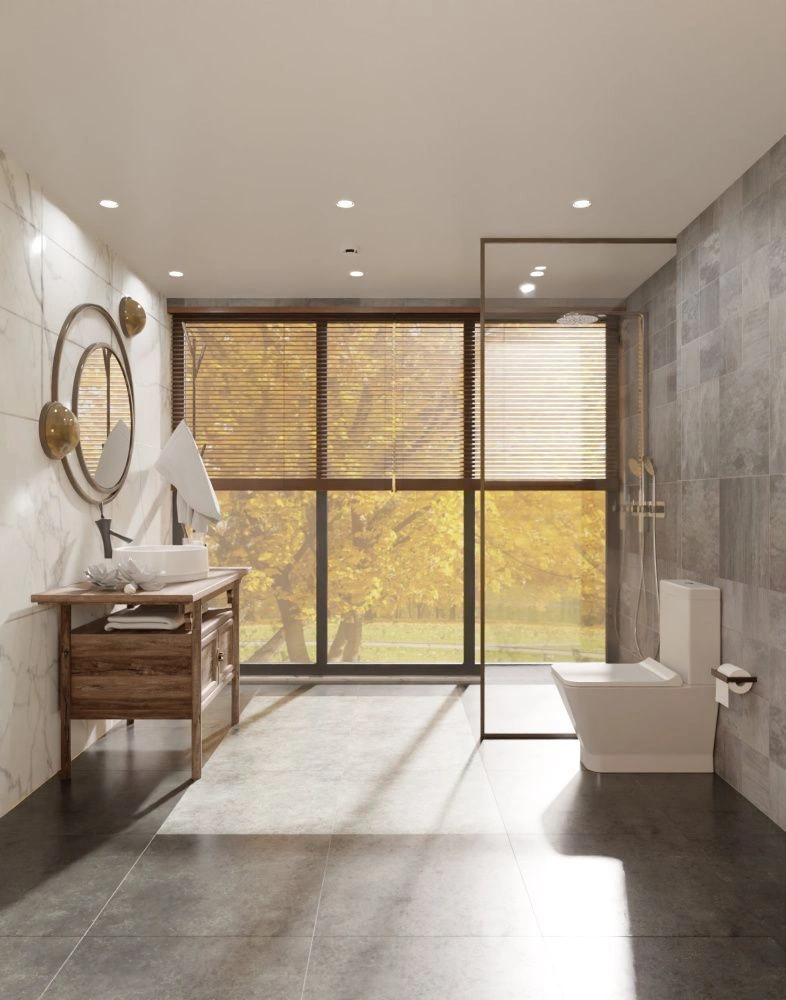 Унитаз напольный Rimless с сиденьем и бачком Aquame с арматурой, AQM (Распродажа!)