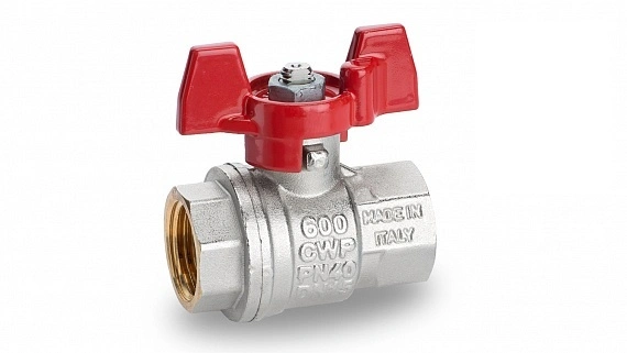 Кран шаровой ВВ 3/4" (бабочка) BONOMI