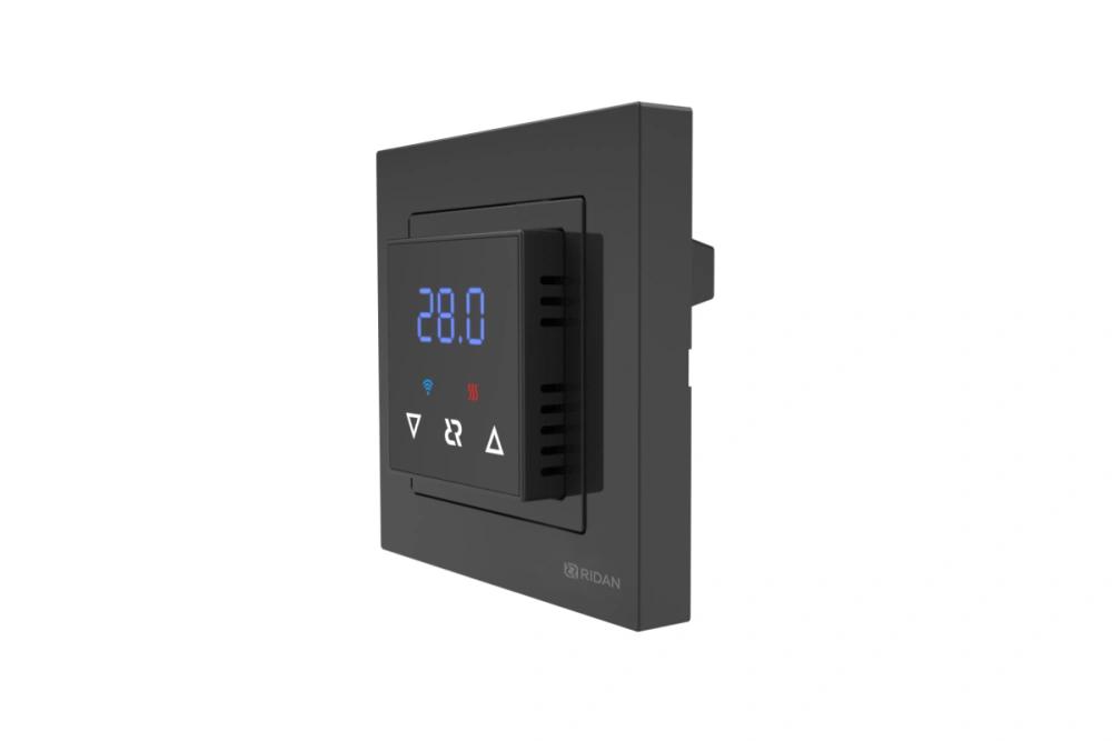 Терморегулятор с Wi-Fi черный Ridan Classy