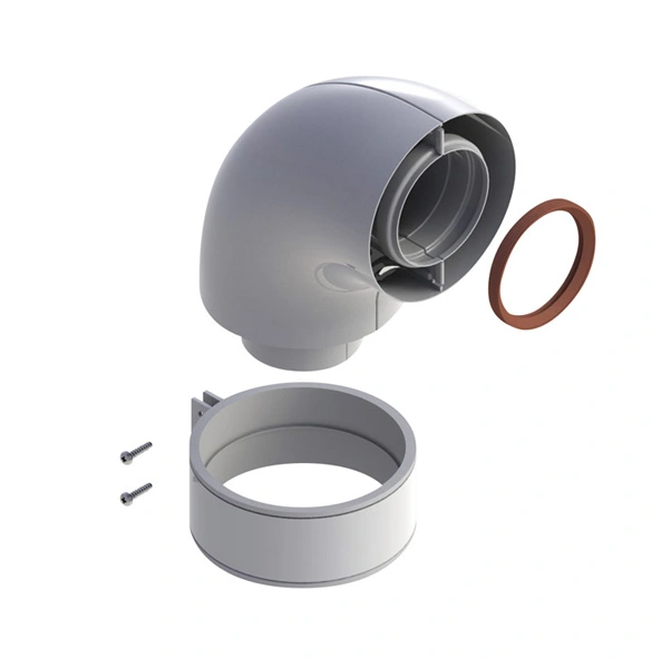 Колено подключения коаксиальное DN60/100 (Ariston/Vailant)