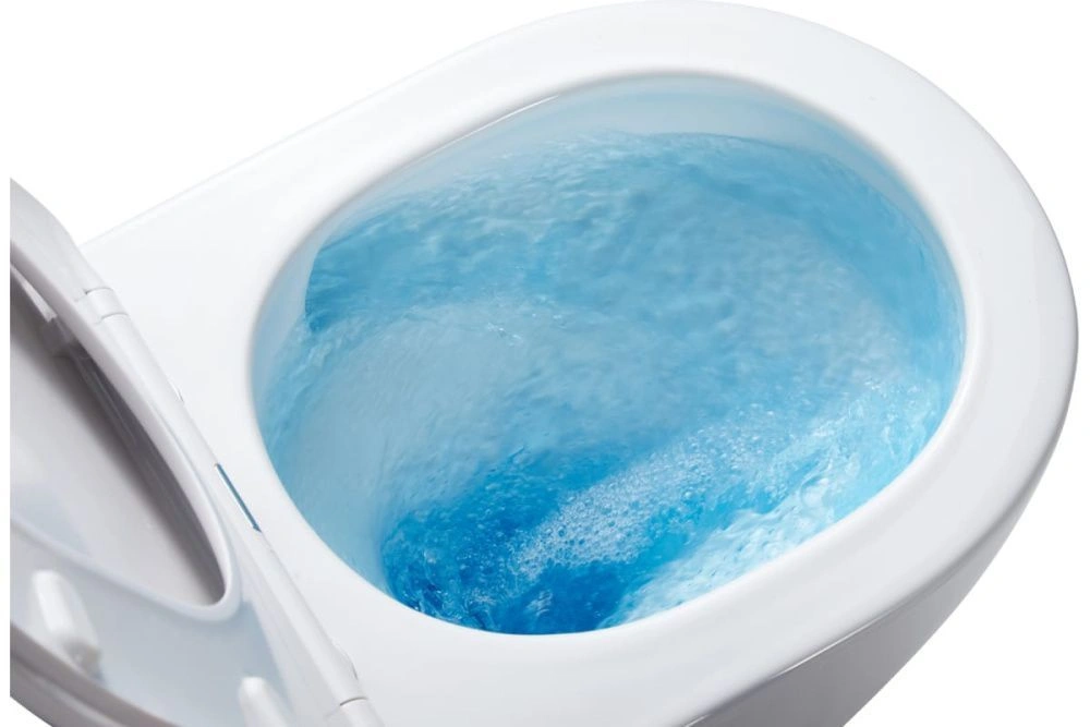 Унитаз подвесной безободковый TERAMO (округлый) "Торнадо", антивсплеск, сидение микролифт AZARIO