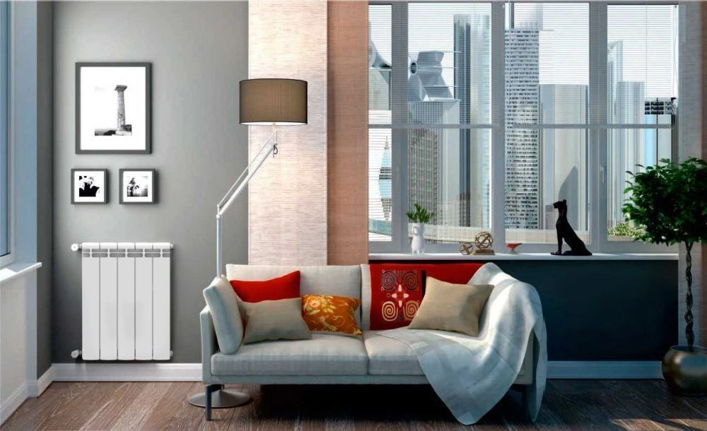 Радиатор алюминиевый 500/90  4 секции Теплоприбор