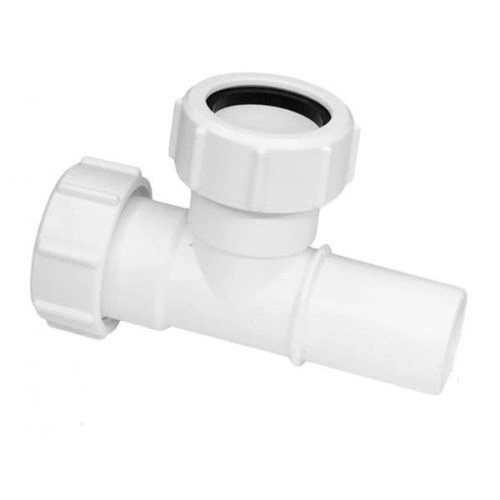 Тройник Дн40хДу40хДу40, белый McAlpine