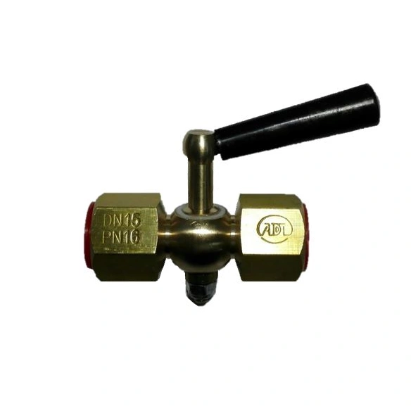 Кран пробковый под манометр MV25-015 1/2" ВР/ВР Ру16 Тмакс=200С