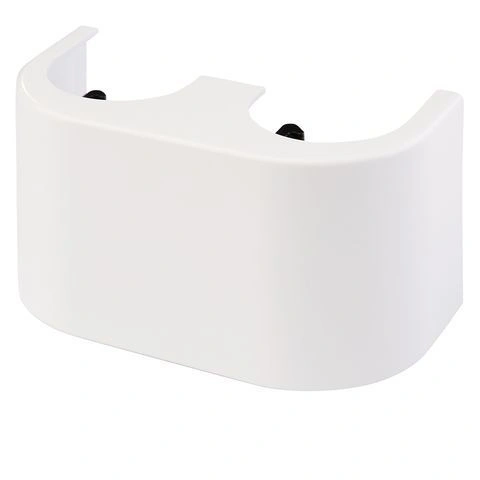 Декоративная панель белая для узлов нижнего подключения, прямых 