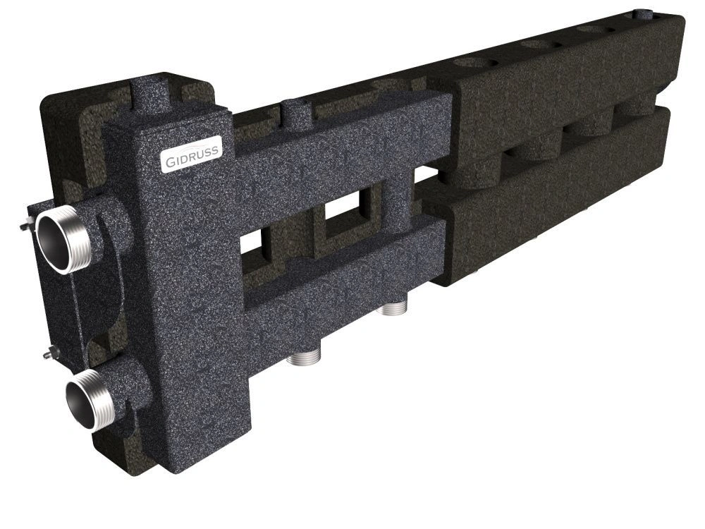 Балансировочный коллектор BM-80-4D.EPP (до 80 кВт, подкл. котла G11/4", 4 контура G1", б. к.G11/4"