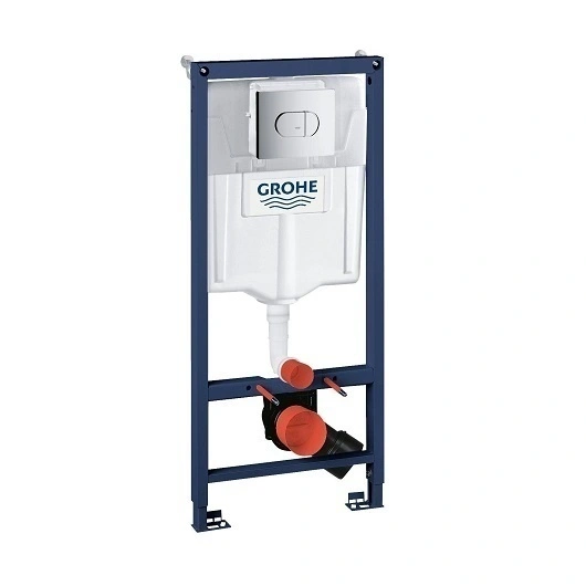 Модуль для подвесного унитаза Rapid SL с ОВАЛЬНОЙ клавишей ArenaCosmopolitan (хром глянец) GROHE