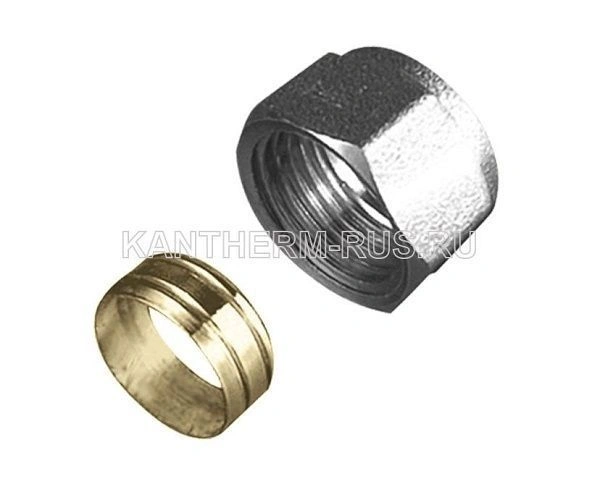 Гайка и втулка зажимная для медной трубки 15 G1/2" KAN-therm