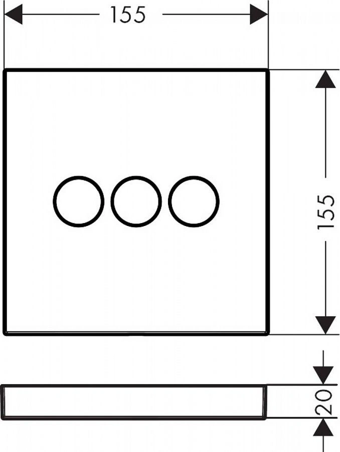Переключатель потоков hansgrohe ShowerSelect для душа (3 потребителя), HANSGROHE
