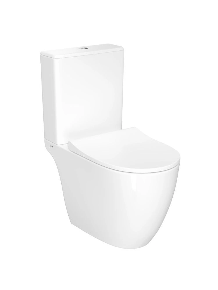 Унитаз напольный Sento Rim-ex open back, сиденье тонкое микролифт, механизм 3/6 л, Vitra