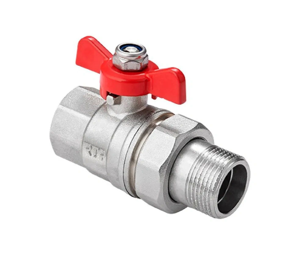 Кран со сгоном НВ  1/2" бабочка РТП