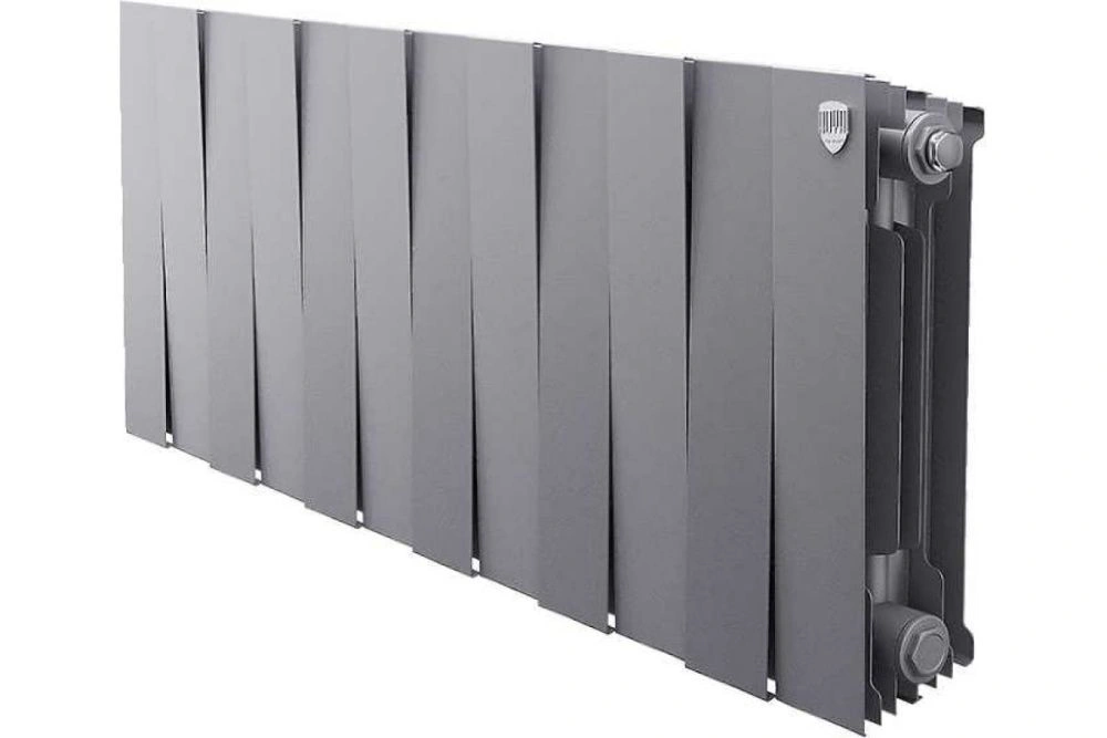 Радиатор биметал.PianoForte Silver Satin 300/100 12 секций Royal Thermo