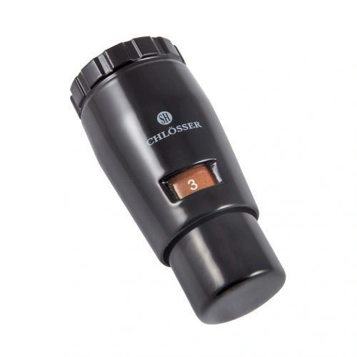 Головка термостатическая MINI 6011 DZ клемма RAL 9005 Schlosser