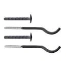 Набор плоских кронштейнов с дюбелями 7x170мм, черные (уп.=2шт.) Royal Thermo