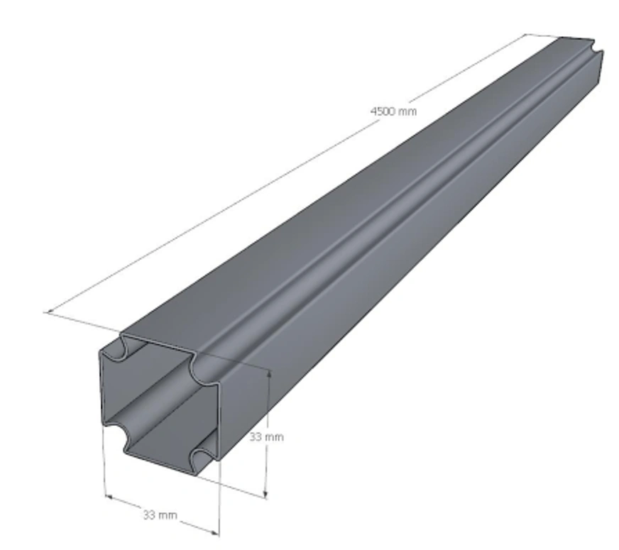 Профиль Хоммет в штангах 2.25 м ( цена за штуку)