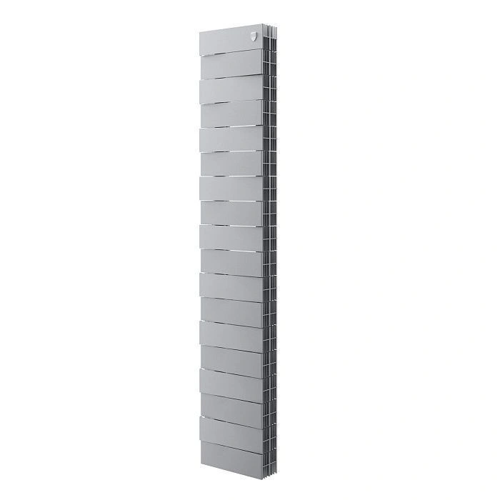 Радиатор биметаллический PianoForte TOWER 200 18 секц. Silver Satin Royal Thermo