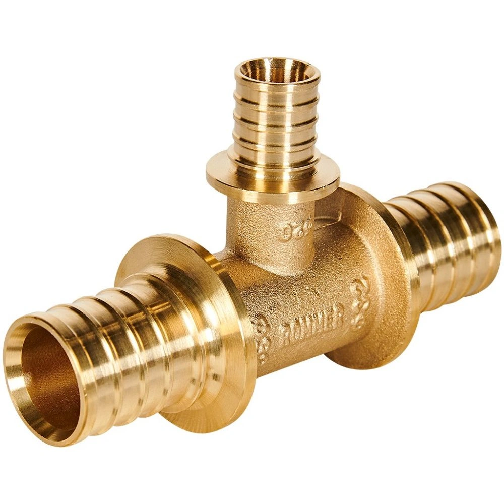 Тройник переходной 32-20-32 латунь Rommer