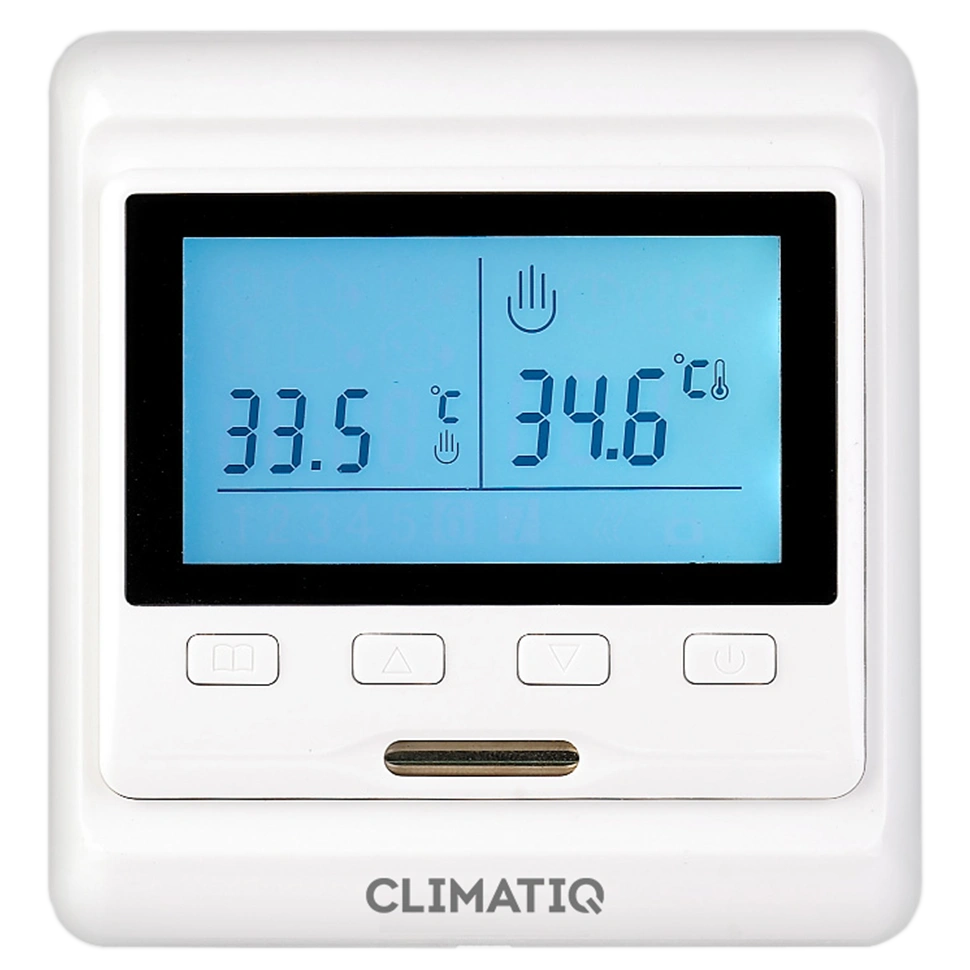 Терморегулятор CLIMATIQ PT програмируемый, белый