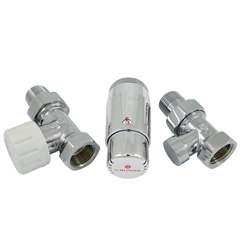 Комплект проходной ХРОМ DN15 GZ1/2 x GW1/2 с головкой MINI M30x1,5 Standard Mini Schlosser