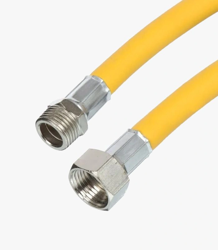 Подводка гибкая, ГАЗ,  1/2" г-ш, 100 см в оплетке ПВХ (VALFEX)