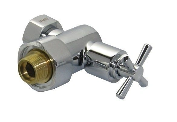 Кран угловой крестовой 3/4"х1/2" г/ш SMART