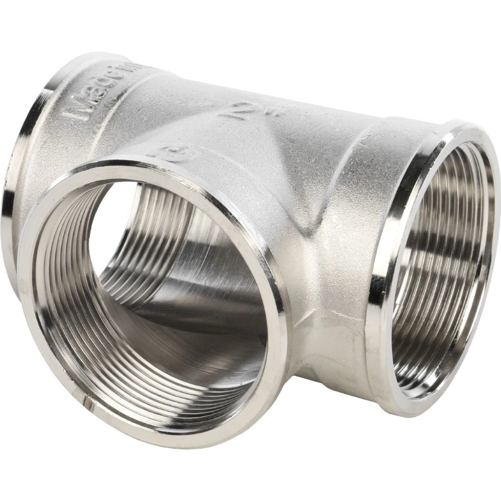 Тройник ВР 2" (никель) Stout