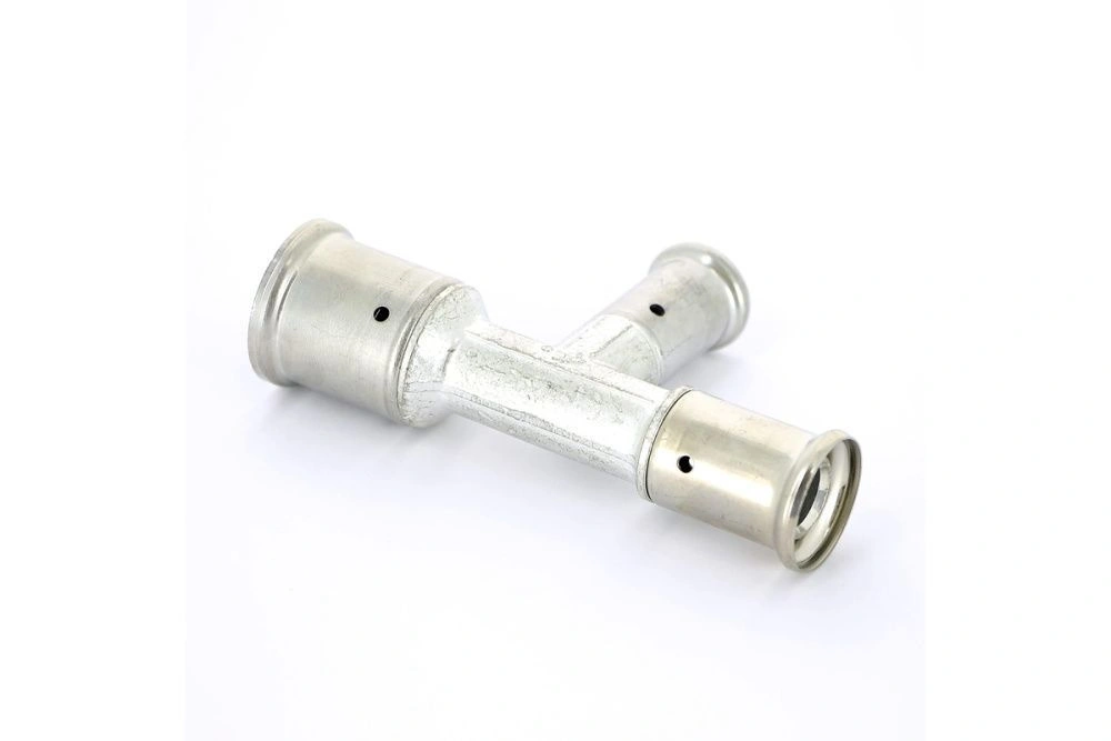 Тройник 26-16-20 латунь, пресс HENCO