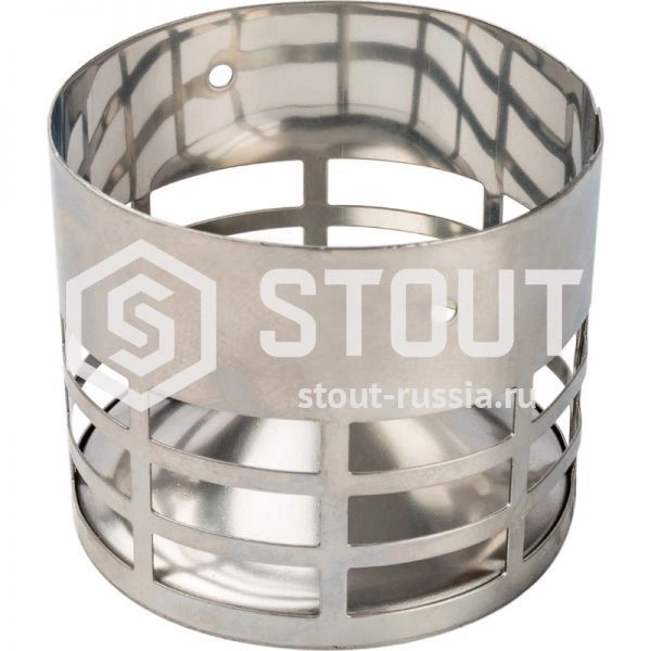 Элемент дымохода решетка из нержавеющей стали DN80 для дымоотводящей трубы STOUT Элемент дымохода решетка из нержавеющей стали DN80 для дымоотводящей трубы STOUT