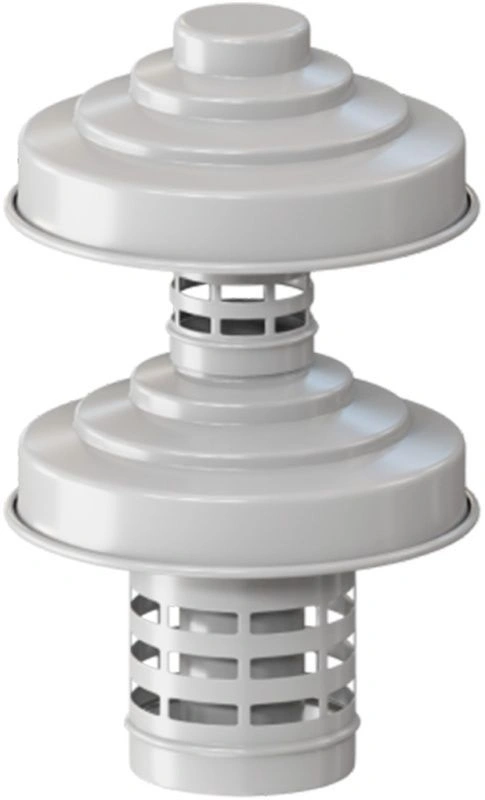 Оголовок с ветрозащитой D60/100 БЕЛЫЙ, ROMMER