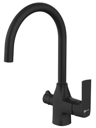 Смеситель для кухни URSUS, с подключением к фильтру питьевой воды, черный, LEMARK