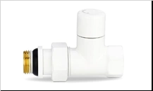 Клапан радиаторный запорный 1/2 прямой белый Varmega