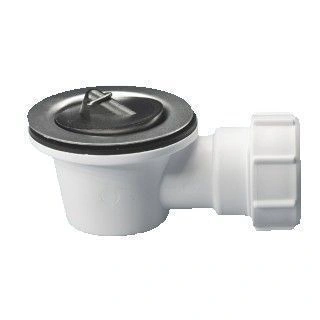 Выпуск пластиковый с резиновой пробкой (решетка н/ж 70мм) выход горизонтальный 1 1/4" McAlpine