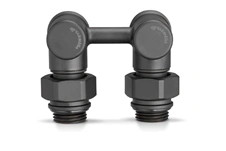Узел нижнего подключения 1/2x3/4Ek угловой черный Varmega