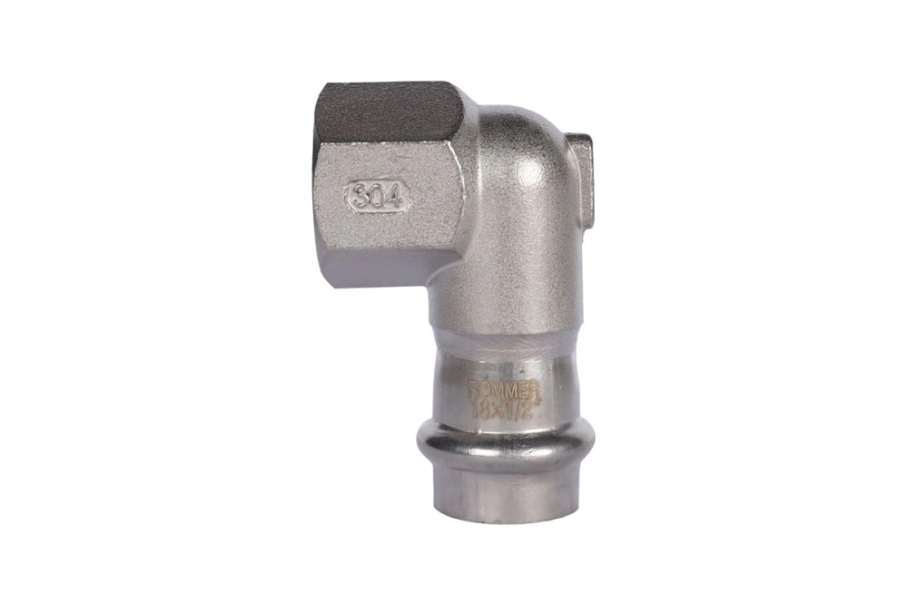 Отвод 18х1/2 ВР нерж. Rommer