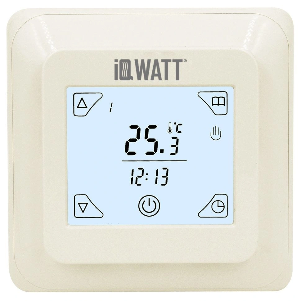 Терморегулятор IQ Thermostat TS программируемый сенсорный, слоновая кость