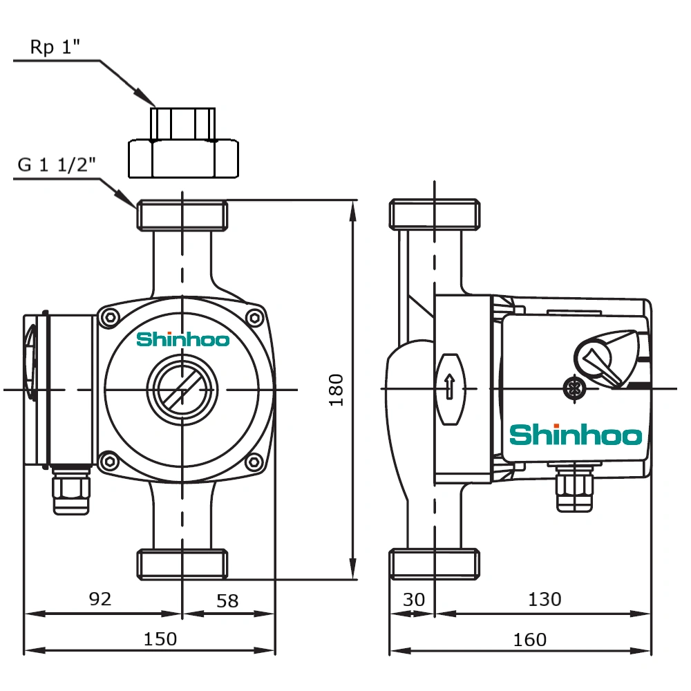 Насос BASIC S 25-8S 1x230V Shinhoo
