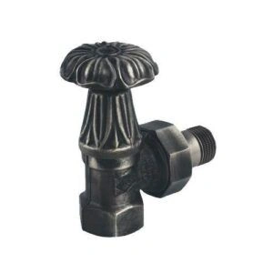 Вентиль латунный Artistic 1/2'F угловой верхний, Антрацит, Carlo Poletti 