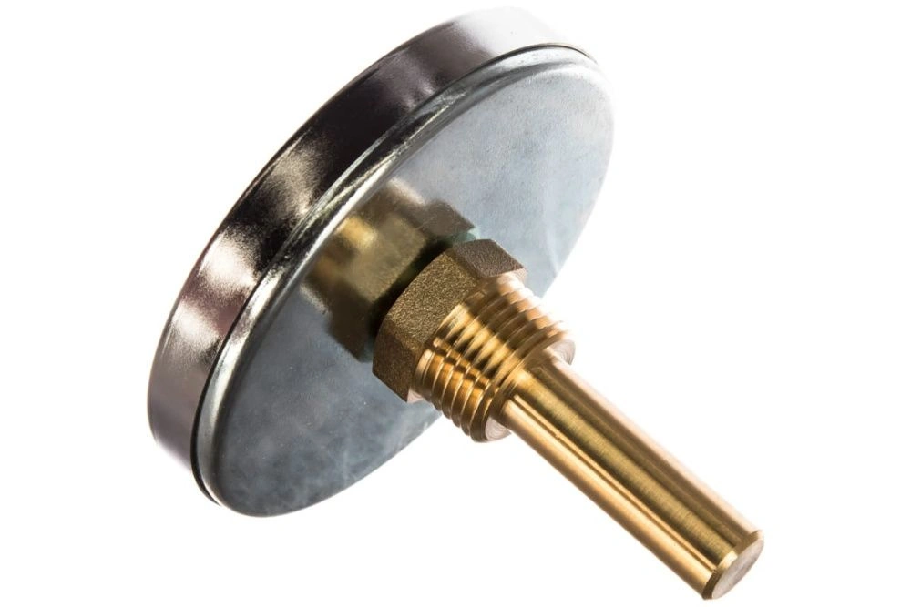 Термометр 0-120°С,зонд 50мм, О 80 мм, торцевое соединение 1/2"