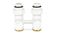 Узел нижнего подключения 1/2x3/4Ek прямой белый Varmega