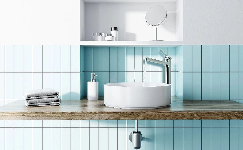 Смеситель для умывальника MINIMA высокий, монолитный, хром Lemark