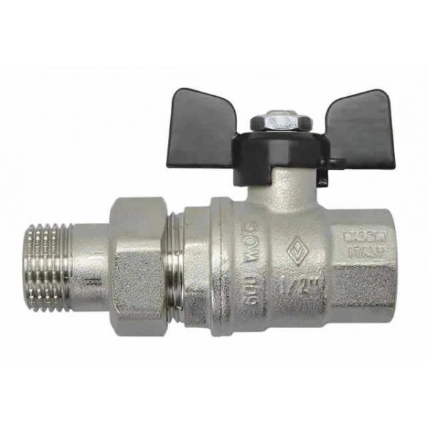 Кран со сгоном НВ  1/2" (бабочка) Bugatti