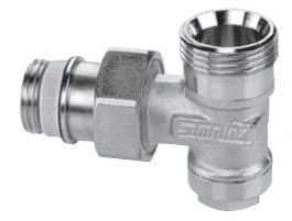 Вентиль запорный тип AG/N 1/2х3/4 (евроконус) угловой Simplex