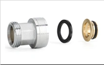 Клапан обратный ВР-НР 3/4 компактный, под ключ, хром Varmega