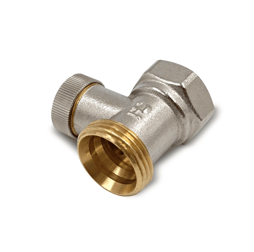 Клапан запорный  Armature прямой ВР-НР1/2"х3/4", без хвостовика, никель, Primoclima
