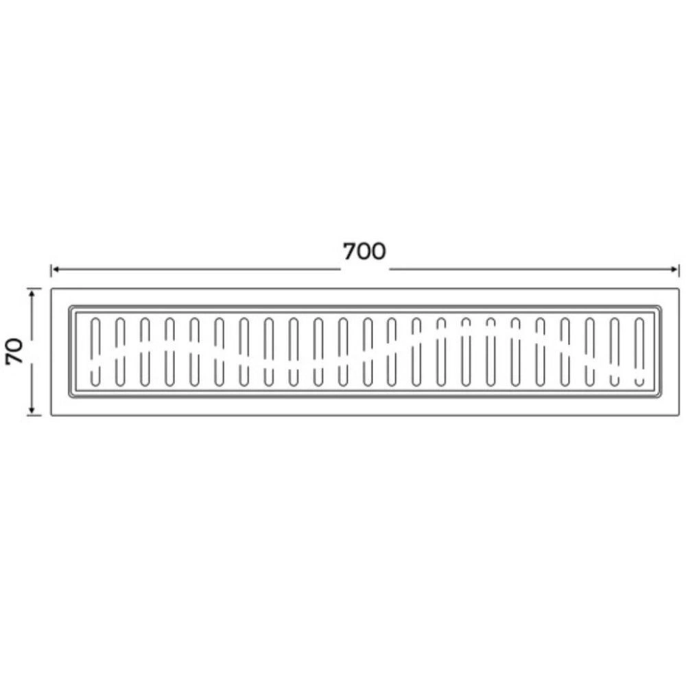 Лоток душевой комб. затвор 70х700 мм Gappo Лоток душевой комб. затвор 70х700 мм Gappo
